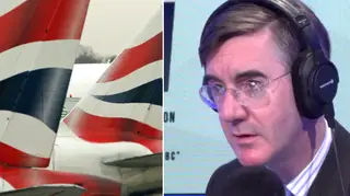 Jacob Rees-Mogg responded to the breaking news story about British Airways