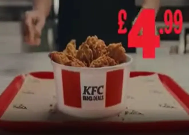 The advert was promoting 10 KFC Mini Fillets
