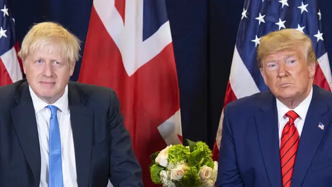 Boris Johnson has praised Joe Biden's differences from Mr Trump
