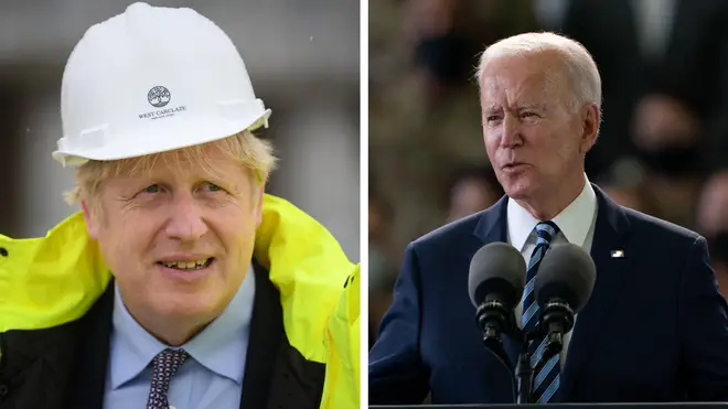 Boris Johnson and Joe Biden will work on efforts to resume transatlantic travel and agree a new commitment for the UK and US to co-operate on challenges