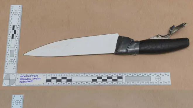 Kitchen knives bought by Khan in the days leading up to the Fishmongers' Hall terror attack