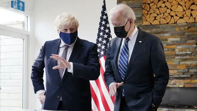 Prime Minister Boris Johnson said it was “absolutely common ground” between the UK, US and European Union that the Good Friday Agreement should be protected