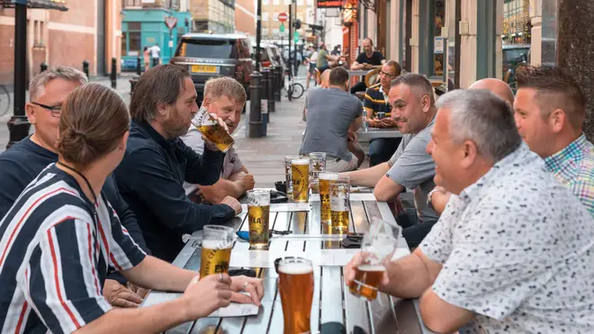 Pubs, bars and restaurants across the UK saw sales slide more than a quarter below pre-pandemic levels last month