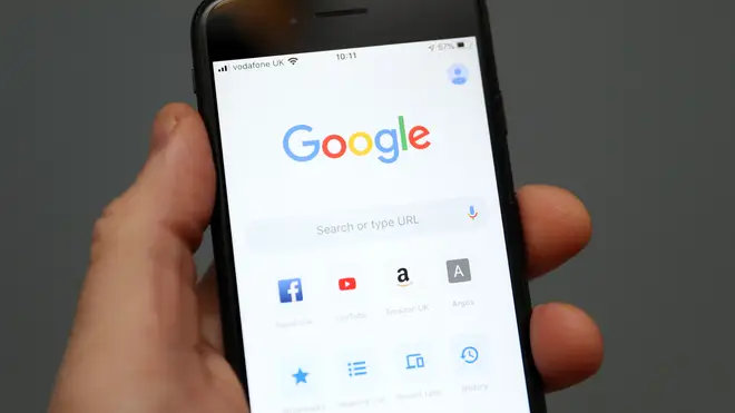 Google on a mobile