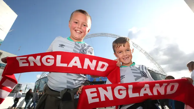 England fans are set to enjoy the warmest day of the year so far when they visit Wembley on Sunday