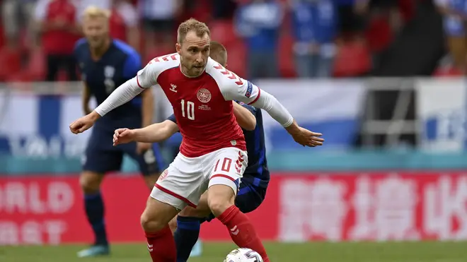 Danish Midfielder Christian Eriksen has said he will not "give up" in his first public words since he collapsed during a Euro 2020 match against Finland
