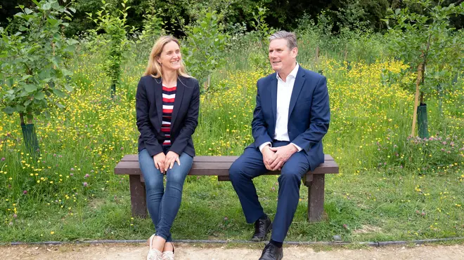 Jo Cox's sister, Kim Leadbeater, met with Labour leader Keir Starmer as a part of her campaign trail.