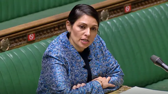 Priti Patel wrote she was "deeply ashamed" by the figures
