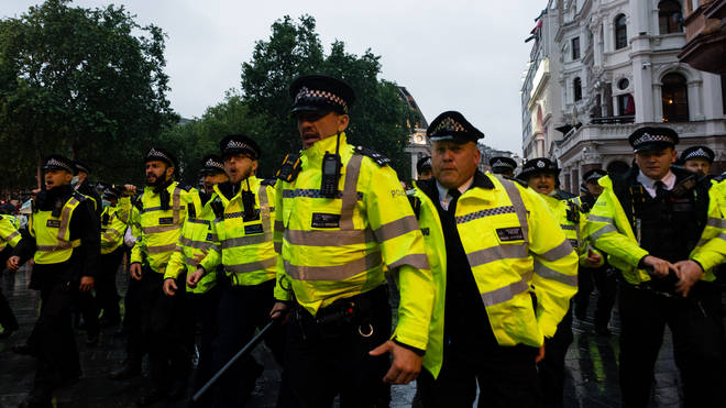 18 men were arrested in London yesterday during Euro 2020 celebrations
