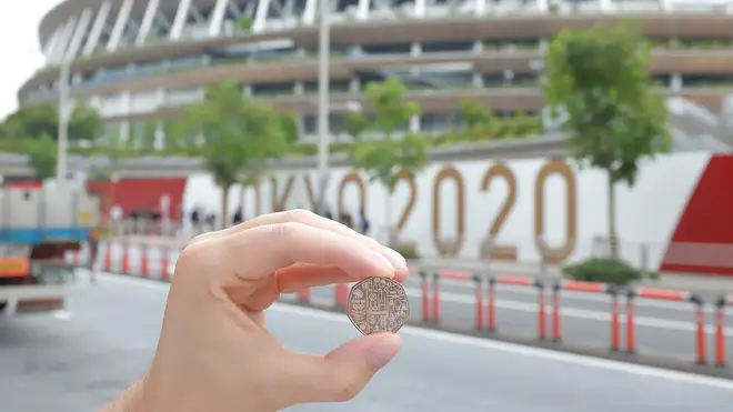 A Royal Mint Tokyo Olympics 50p coin