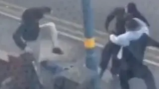 The machete gang attack the victim