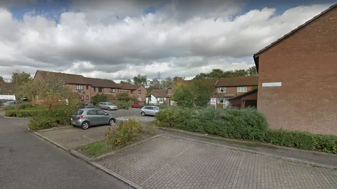 A man was shot dead at the property in Milton Keynes