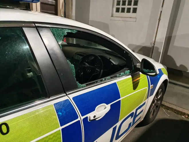 West Midlands Police posted a photo of the damage (@ResponseWMP)