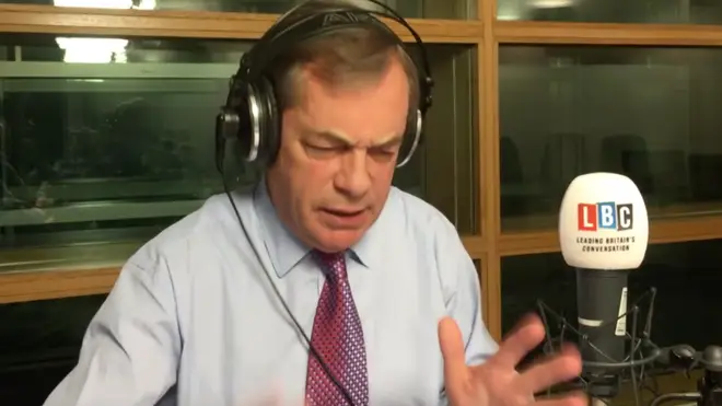 Nigel Farage was furious as he broadcast from the European Parliament
