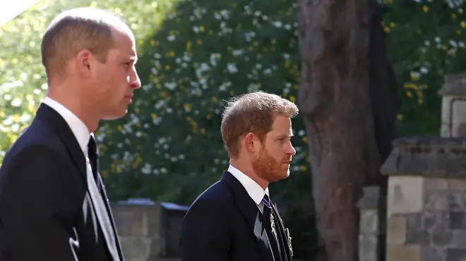 William and Harry were last seen in public together at the Duke of Edinburgh's funeral