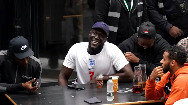 Stormzy watched England in Croydon
