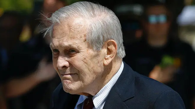 Donald Rumsfeld pictured in 2019