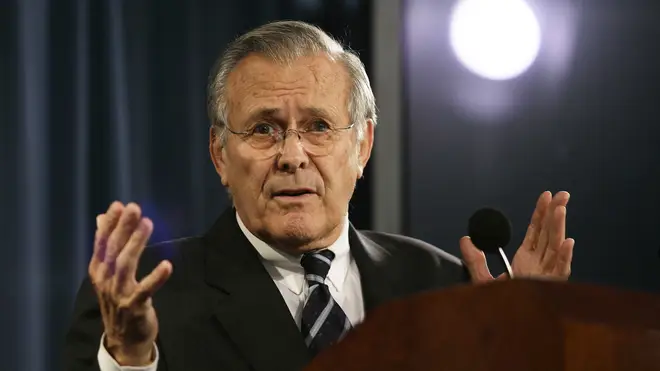 Donald Rumsfeld resigned as US defence secretary in 2006