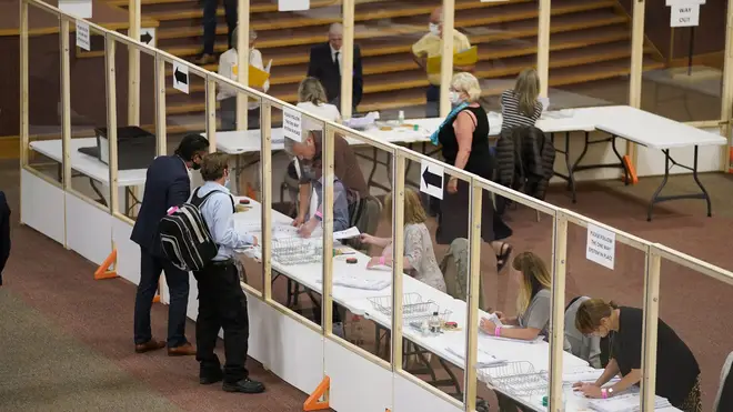 Votes being counted for the Batley and Spen by-election