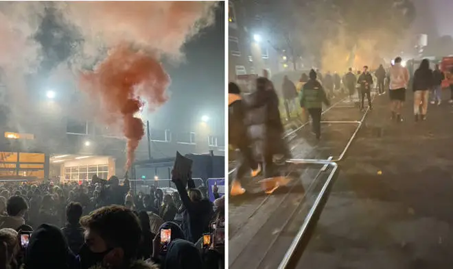 Students launched mass protests at Manchester in November after university management put fencing around their halls.