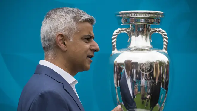 Sadiq Khan is offering one lucky Londoner the chance to see the Euro 2020 final at Wembley Stadium.