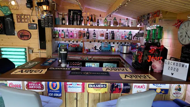 The pub has a fully stocked bar