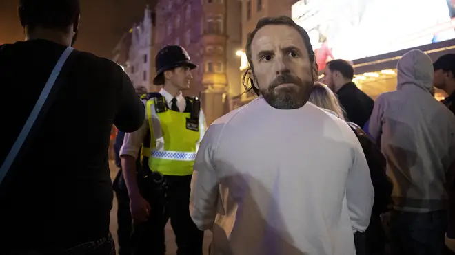 Police have urged people to take it easy as Gareth Southgate's men face Denmark.