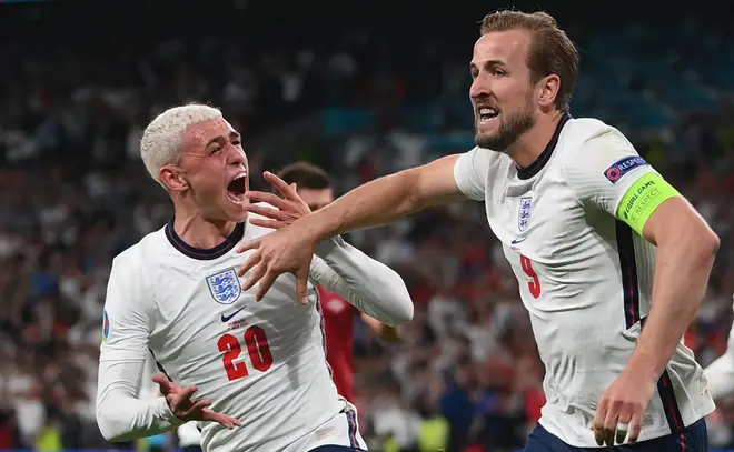 Kane after scoring England's second goal