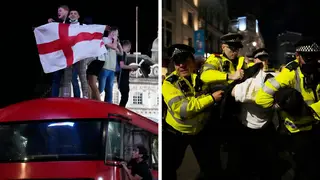 The Metropolitan Police say they made 23 arrests following England's win over Denmark.