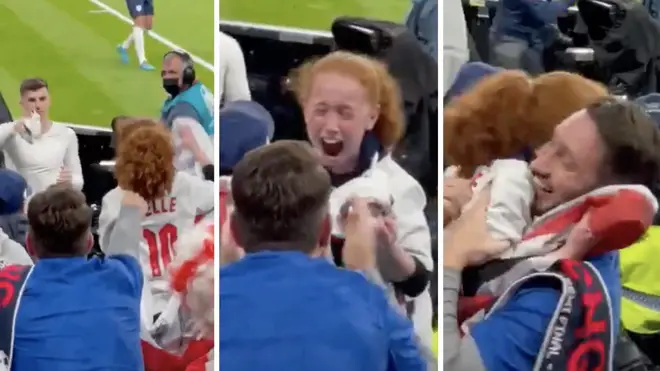 The little girl warmed the nations hearts as England celebrates getting into the Euro 2020 final