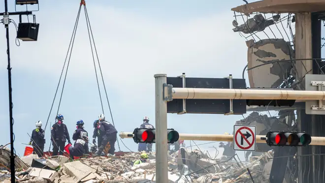 Emergency services have been searching the rubble for two weeks