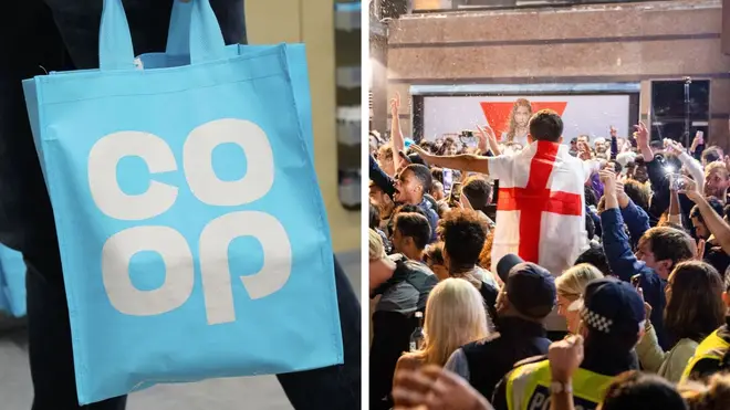 Co-op and Lidl are among the supermarkets adjusting their opening times for the Euro 2020 final.
