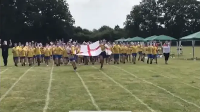 The school has organised a range of activities to celebrate England's success so far in the Euros