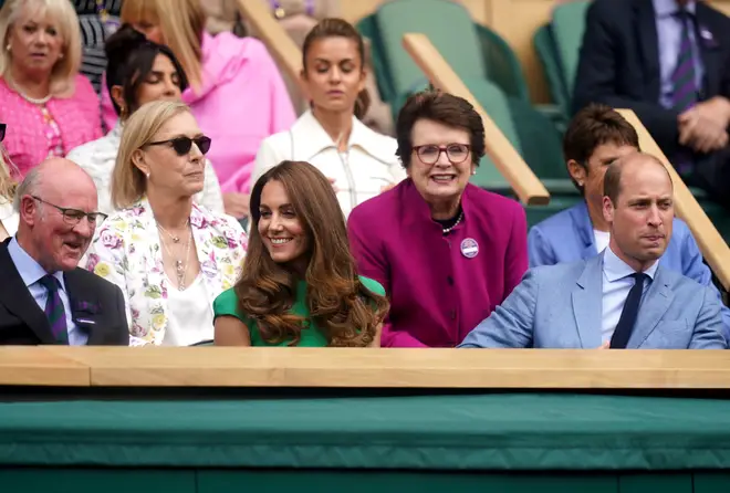 Kate and William watched the Wimbledon women's final today