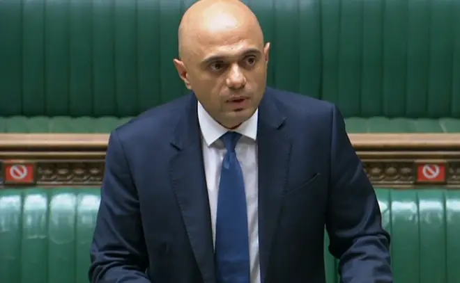 Sajid Javid speaks to MPs in the House of Commons