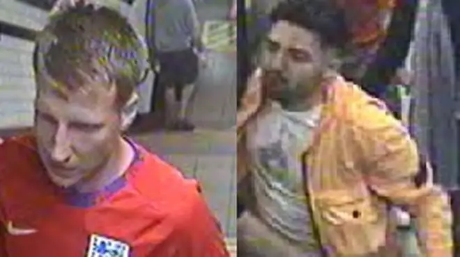 British Transport Police have released images of two men they believe may have information that could help in the investigation.