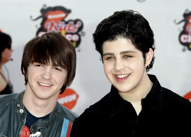 Drake Bell (left) appeared in the Nickelodeon show Drake and Josh