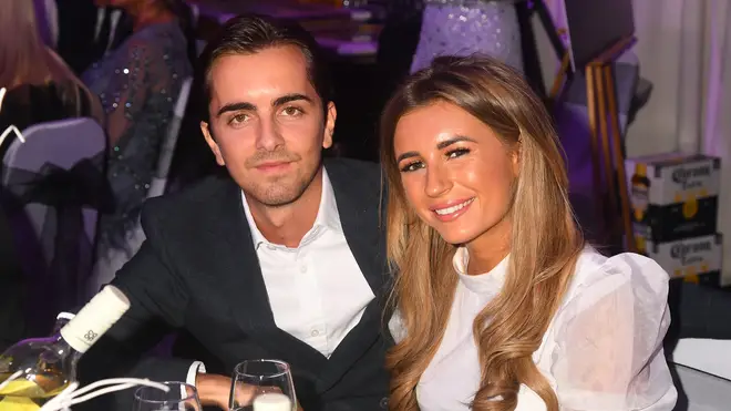 Sammy Kimmence (L) with Dani Dyer during the 2019 Paul Strank Charity Gala