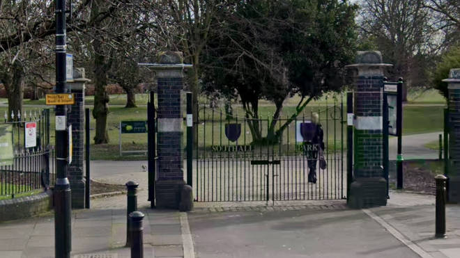 Police said a crime scene is in place at Southall Park