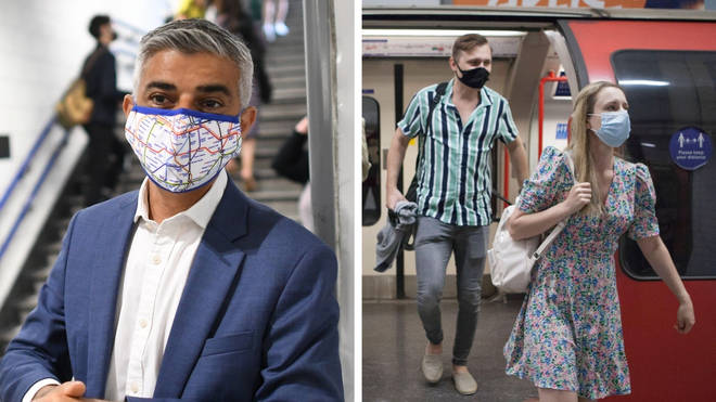 The Mayor of London has asked people to continue wearing masks in crowded spaces.