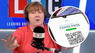 Shelagh Fogarty's fiery clash with caller over jab passports