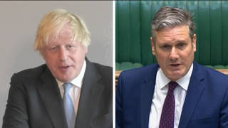Boris Johnson and Sir Keir Starmer clashed at PMQs
