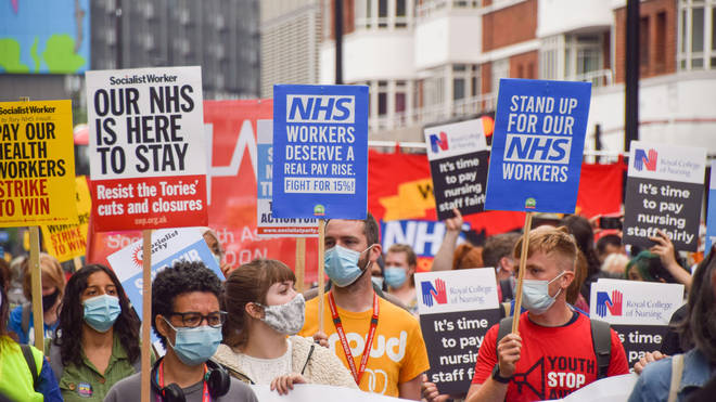 The Government has been under increasing pressure to give NHS staff a pay rise