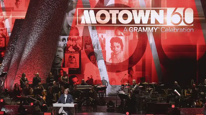 Berry Gordy speaks onstage during Motown 60: A Grammy Celebration at the Microsoft Theatre in Los Angeles (Richard Shotwell/AP)