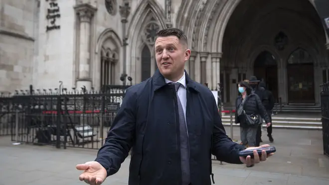 Tommy Robinson represented himself in the libel case