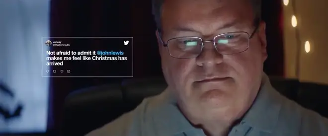 John Lewis in the Twitter Christmas advert