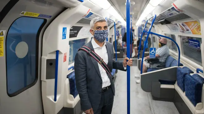 Sadiq Khan on the Tube