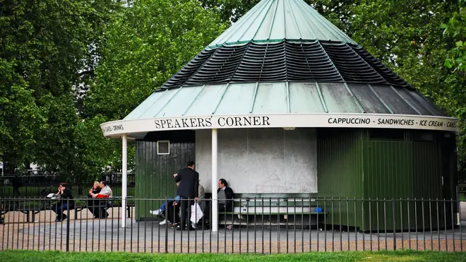 The attacked happened at Speaker's Corner in Hyde Park (stock photo)