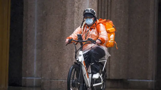 Just Eat delivery cyclist