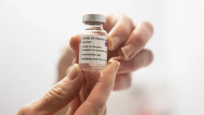 A shot of coronavirus vaccine